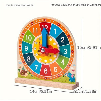 TickiTime™⎪Wooden Educational Learning Clock with Cards