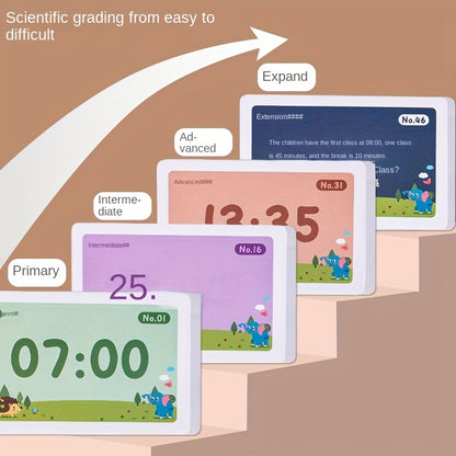 TickiTime™⎪Wooden Educational Learning Clock with Cards