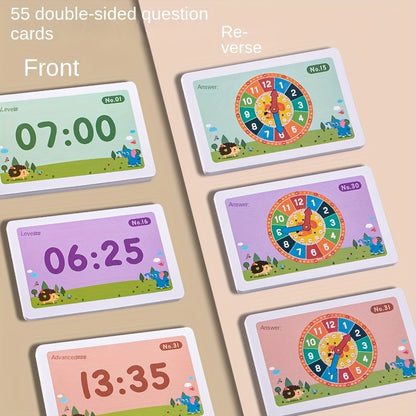 TickiTime™⎪Wooden Educational Learning Clock with Cards