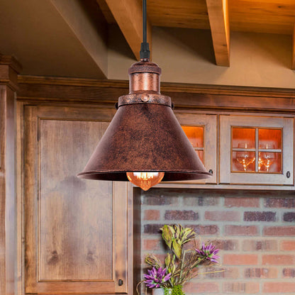 Industrial Vintage Antique Copper Pendant Light