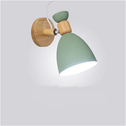 Modern LED Wooden Bedroom Wall Light Lamp