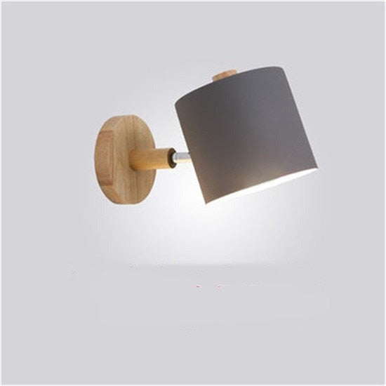 Modern LED Wooden Bedroom Wall Light Lamp