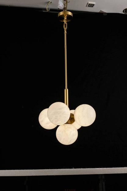 Alabaster Global Rod/Cord Pendant