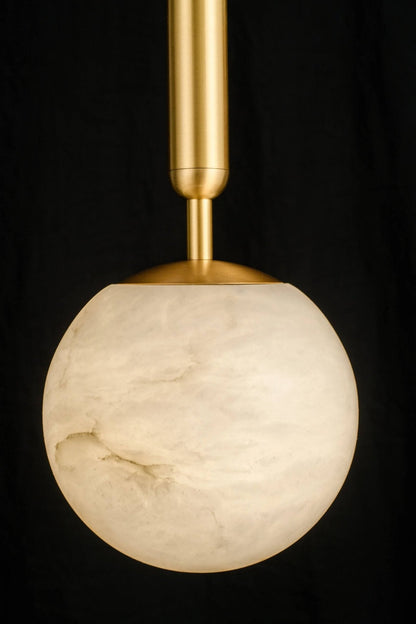 Alabaster Global Rod/Cord Pendant