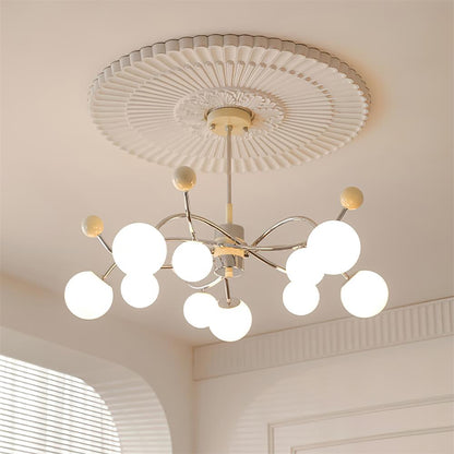 Frosted Orb Chandelier