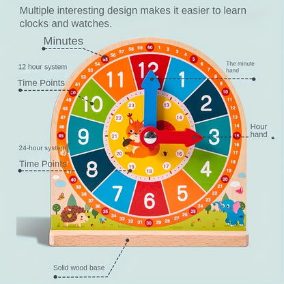 TickiTime™⎪Wooden Educational Learning Clock with Cards