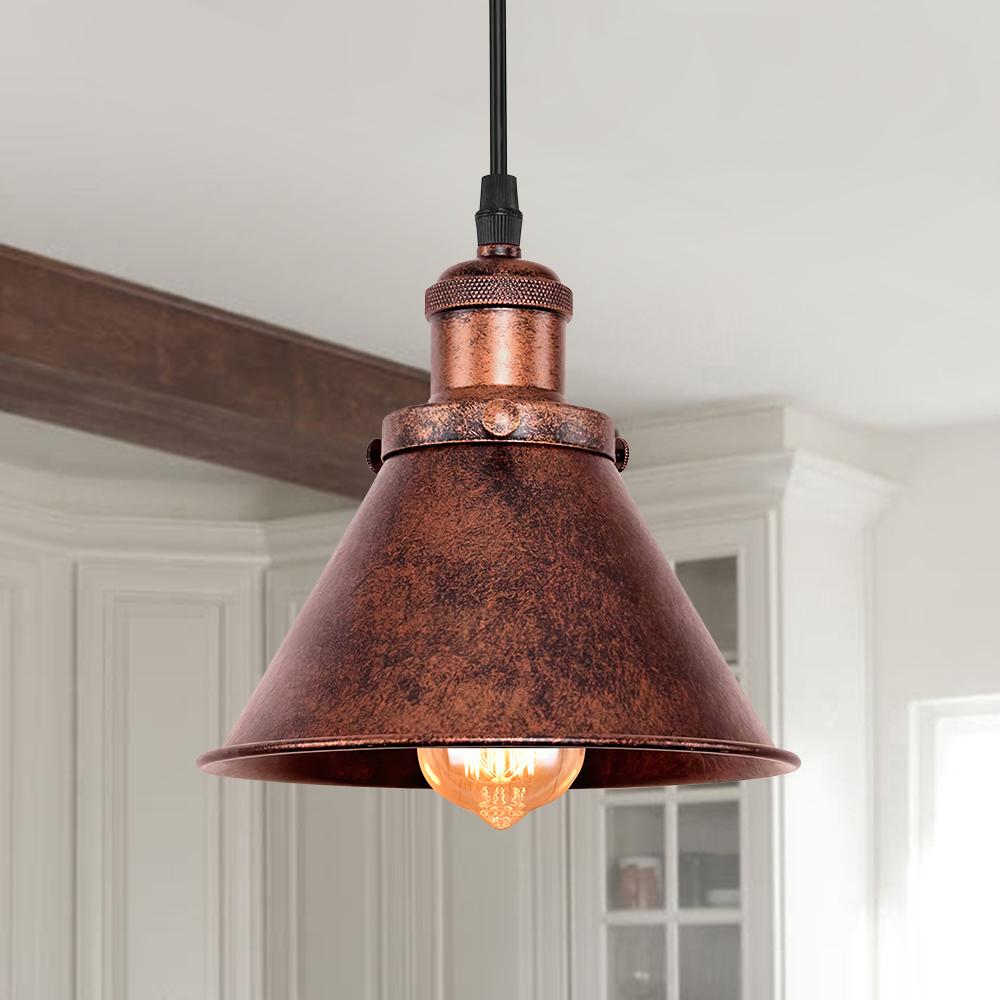 Industrial Vintage Antique Copper Pendant Light