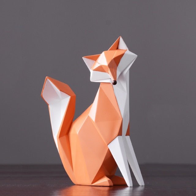 Geometric Fox Figurines