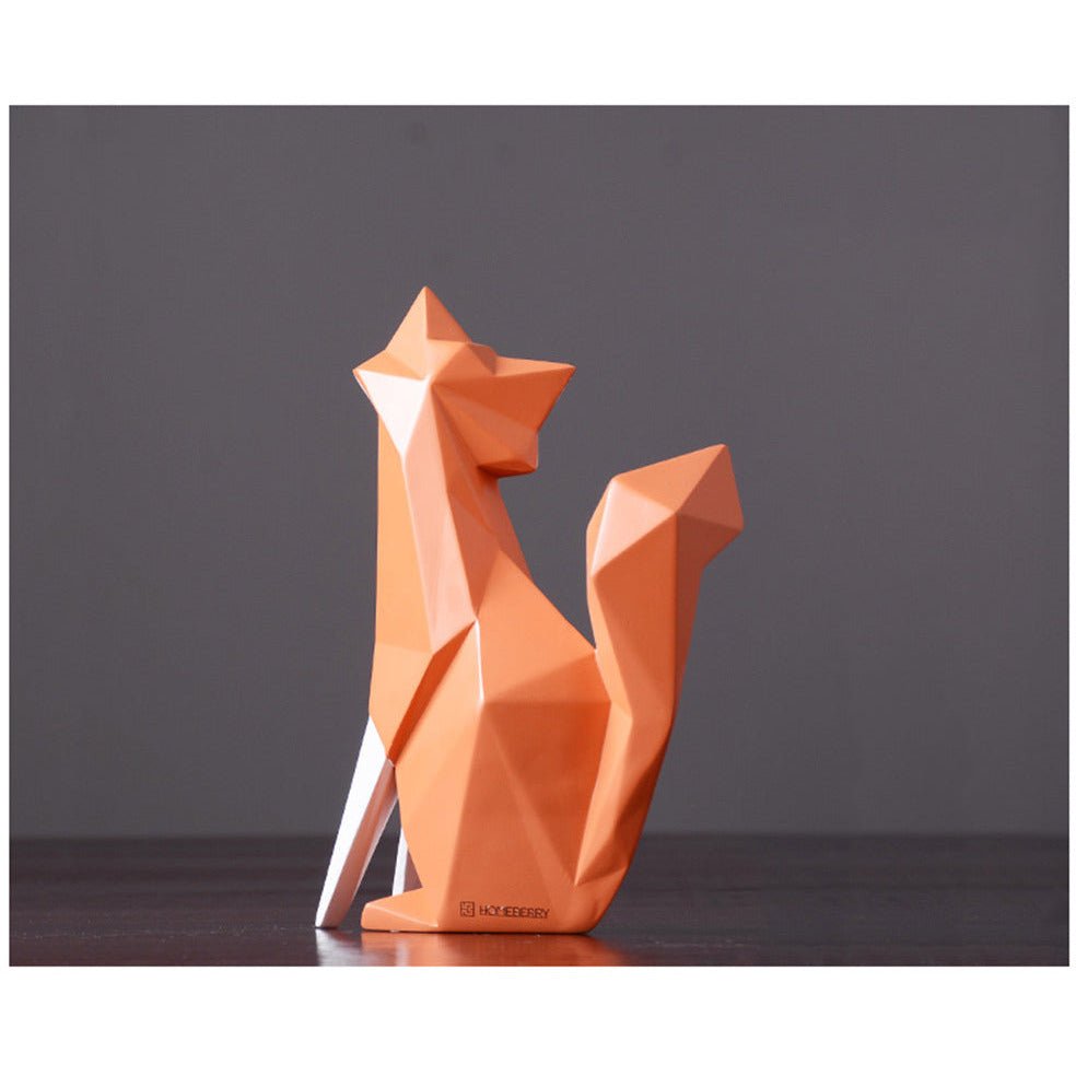 Geometric Fox Figurines