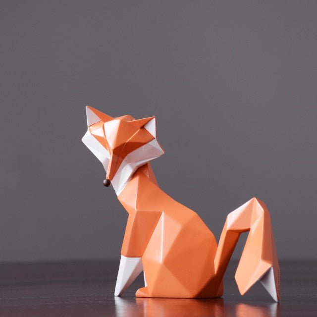 Geometric Fox Figurines