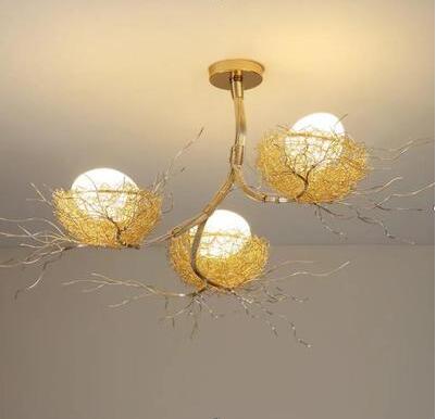 Gold Nest Ceiling Light