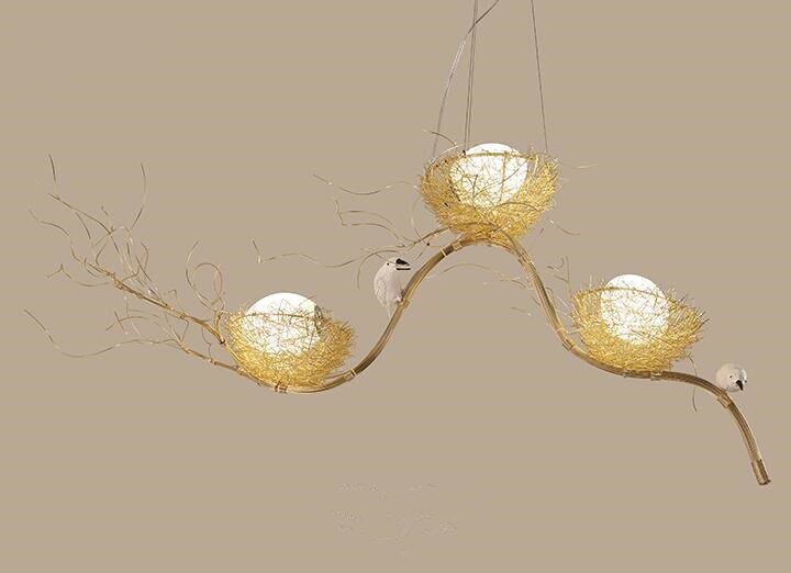 Gold Nest Ceiling Light