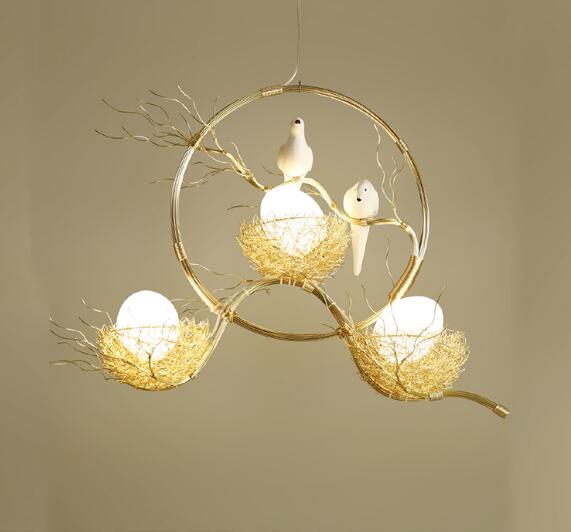 Gold Nest Ceiling Light