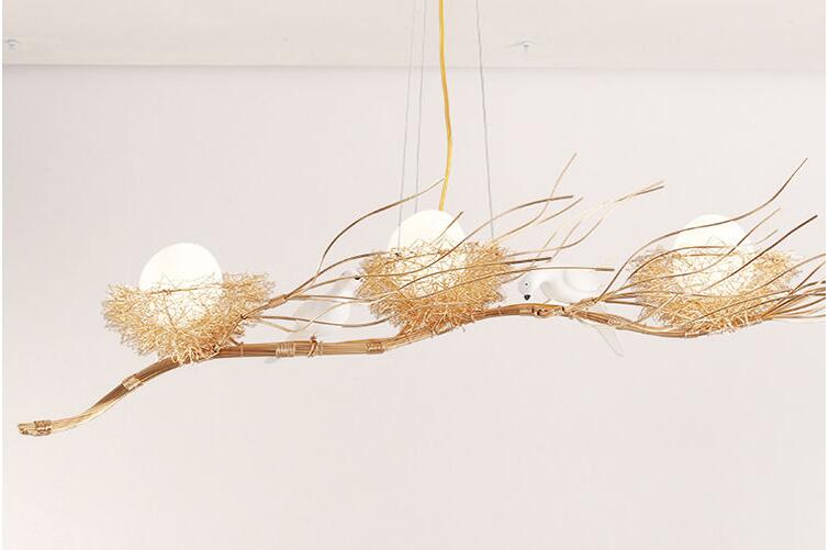 Gold Nest Ceiling Light