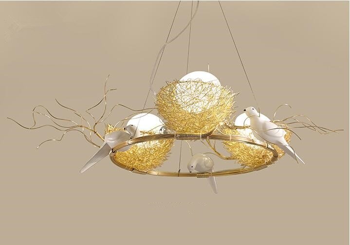 Gold Nest Ceiling Light