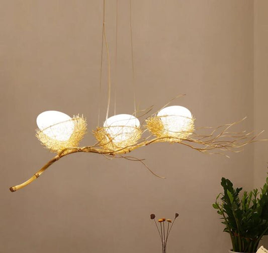 Gold Nest Ceiling Light