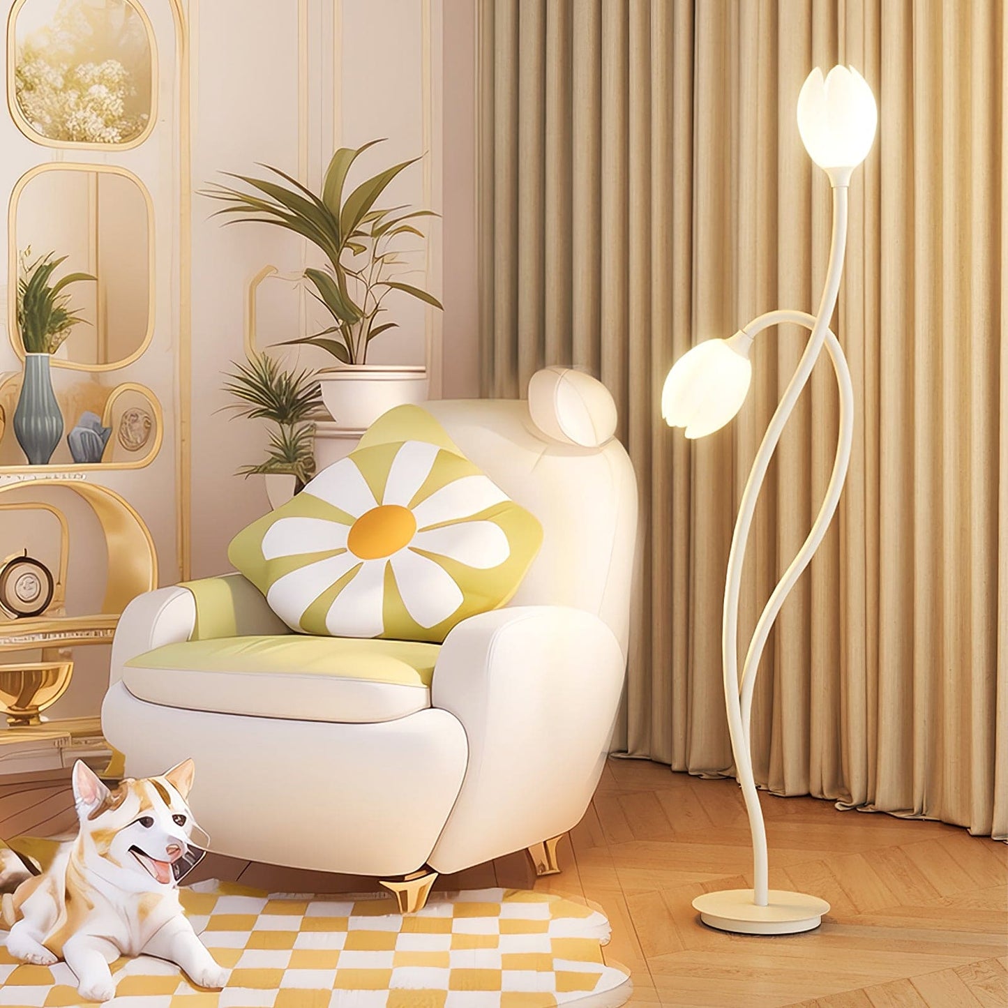 Manta Flower Floor Lamp