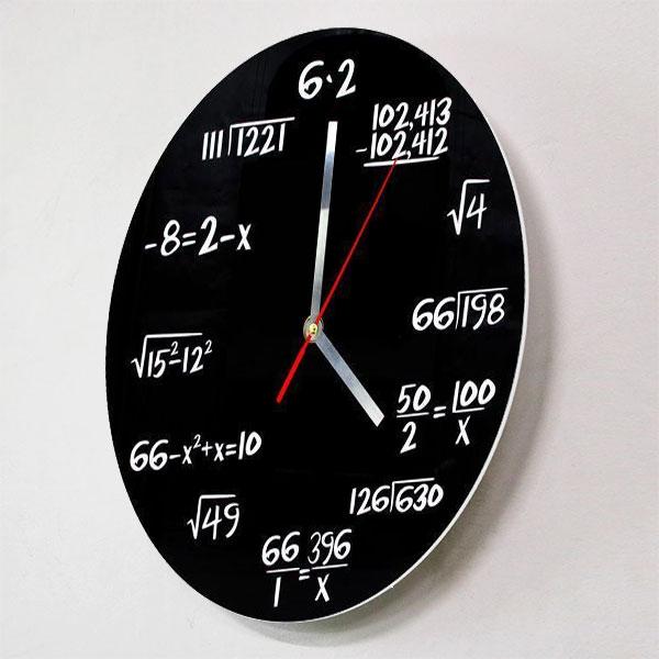 Math Equations Wall Clock