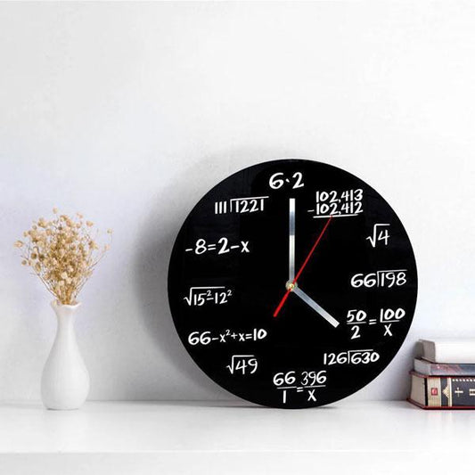 Math Equations Wall Clock